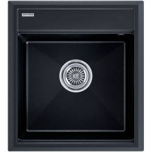 Мойка кухонная Paulmark Stepia PM114651-BLM 46x51 черный металлик