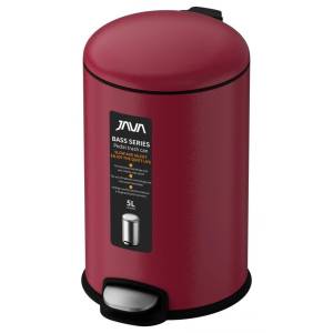 Ведро с микролифтом 5 л JAVA S-885-5R малиновый