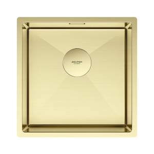 Мойка кухонная Paulmark Next 44 Uni PM214444-LG Светлое Золото, 44x44