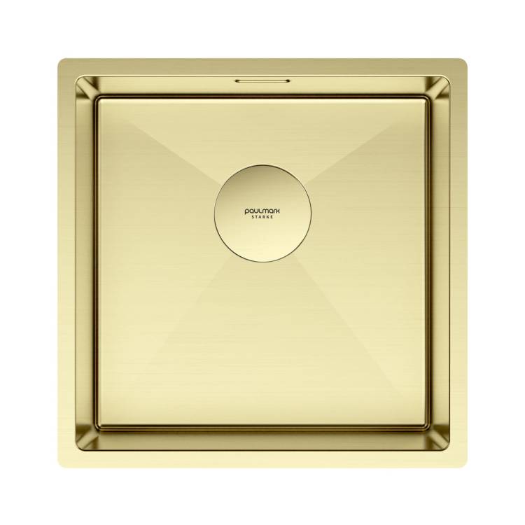 Мойка кухонная Paulmark Next 44 Uni PM214444-LG Светлое Золото, 44x44