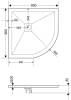Поддон для душа RGW Stone Tray ST/R-0099W 90х90 с сифоном фото 6