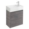 Тумба под раковину Belbagno Kraft Mini KRAFT MINI-500/260-1A-SO-CG-R 45x25x49 Cemento Grigio подвесная с распашной дверцей, правосторонняя фото 2