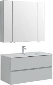 Мебель для ванной Aquanet Алвита New 100 274528 серый, 1382x1010x460