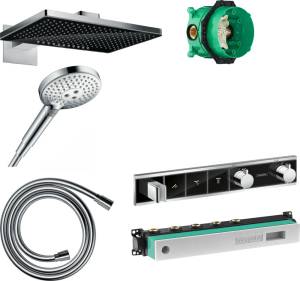 Душевой комплект Hansgrohe Rainmaker Select 460 (2 jet) 24005600 + 26530000 + 28272000 + 15356600