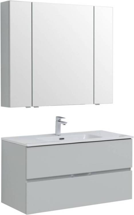 Мебель для ванной Aquanet Алвита New 100 274528 серый, 1382x1010x460