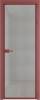 Межкомнатная дверь Profil Doors 1 AX цвет профиля Красный антрацит, стекло безопасное 6 мм рэте 700x2000