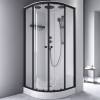 Душевая кабина Am.Pm X-Joy W94C-401-090BT 90x90, 1/4 круга, профиль матовый черный, стекло прозрачное фото 2