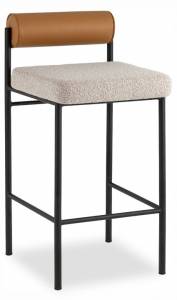 Стул барный Stool Group Балла FDC9939 sDC6095-4+b270-28 бежевый, коричневая экокожа