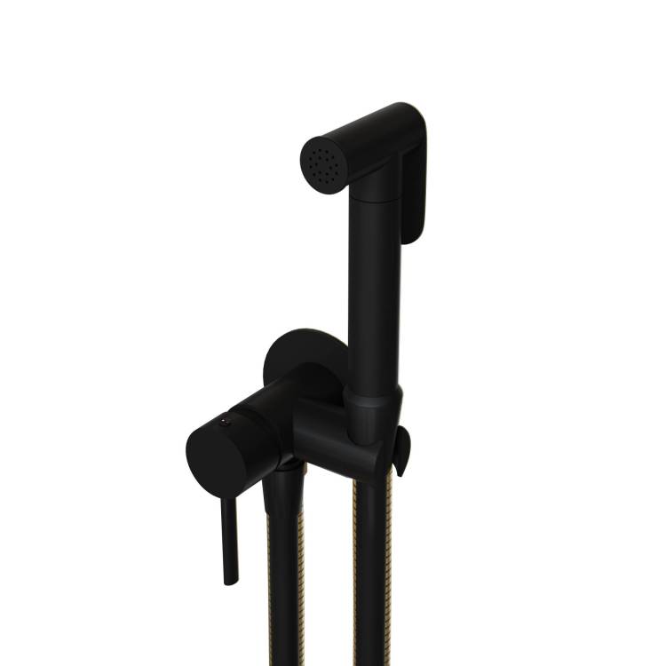 Гигиенический душ RGW Shower Panels 581408211-04 черный, со смесителем