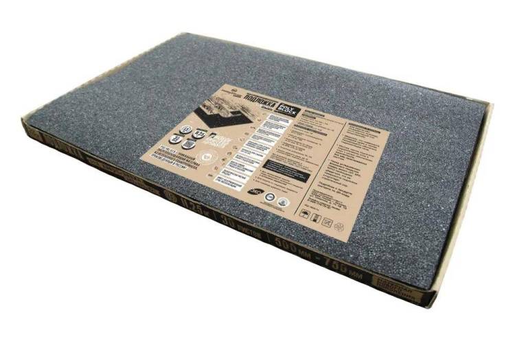 Подложка листовая под кварц-винил (LVT, SPC, WPC) PolyBlock 500x750x1.5 мм