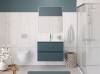Тумба с раковиной BelBagno UNO-MINI 90 подвесная, Голубой Матовый фото 5