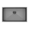 Мойка кухонная Paulmark Gerberg 74 Uni PM257444-GM Вороненая Сталь, 74x44