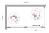 Душевой уголок Belbagno LUCE-AH-1-140/80-C-Cr профиль хром, стекло прозрачное, 140x80x195 фото 6