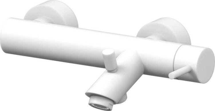 Смеситель для ванны с душем Paffoni Light LIG022BO белый