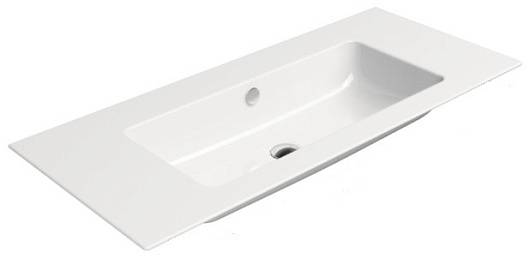 Раковина GSI Pura 8833111 белый глянцевый, 102x46