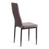 Стул Tetchair Easy (mod. JSC02-1) 21254 металл, флок, Dark grey (темно-серый) HLR24/черный фото 3