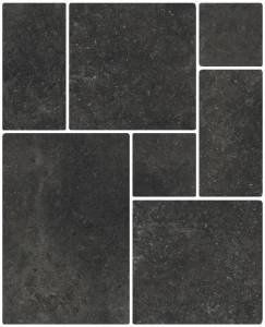 Керамогранит ISLA Opus 1005896 Thunder Modulare 39 (комплект 2шт 20x20. 1шт 20x40. 2шт 40x40. 1шт 40x60.8) 40x40