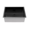 Мойка кухонная Paulmark Lassan 54 Uni LA54-MBN Матовый Черный, 54x44 фото 2