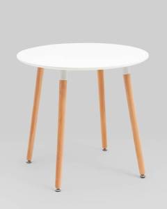 Стол Stool Group Рокки New ROOKIE ROUND v.2 белый 80x74x80