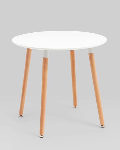 Стол Stool Group Рокки New ROOKIE ROUND v.2 белый 80x74x80