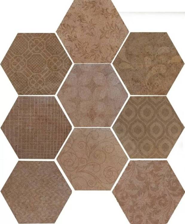 Керамогранит Serenissima Cir Riabita il Cotto 1047248 Esagona Fabric Classic 24x27.7