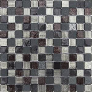 Мозаика LeeDo Naturelle 8 Alcantara Nero (2.3x2.3) 29.8x29.8