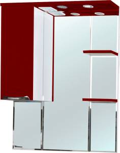 Зеркало Bellezza Альфа 75 L красное
