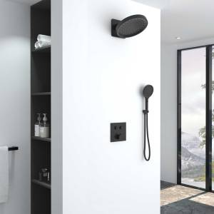 Душевой комплект Vincea Inspire VSFW-421I3MB встраиваемый, двухрежимный, черный матовый