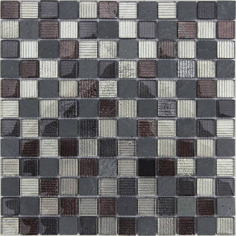 Мозаика LeeDo Naturelle 8 Alcantara Nero (2.3x2.3) 29.8x29.8