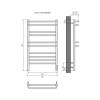 Полотенцесушитель электрический Aquatek Бетта П10 AQ EL KRC1090CH Quick Touch Хром 50x90 фото 4