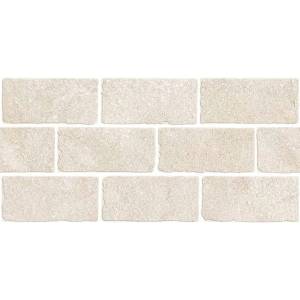 Бордюр Kerama Marazzi Роверелла BR022T Бежевый Светлый Мозаичный 14.7x34.5