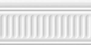 Бордюр Kerama Marazzi Бланше 19048/3F белый структурированный 20x9.9