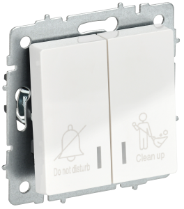 Выключатель 2-клавишный IEK Brite BR-V20-2-10-K01 белый