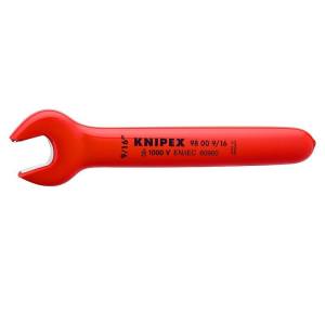 Ключ гаечный рожковый KNIPEX дюймовый VDE, размер под ключ 9/16 , 152.4 мм, диэлектрический