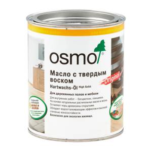 Масло с твердым воском Osmo Hartwachs-Öl Original 3011 бесцветное глянцевое 0.22 л