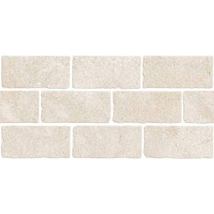 Бордюр Kerama Marazzi Роверелла BR022T Бежевый Светлый Мозаичный 14.7x34.5