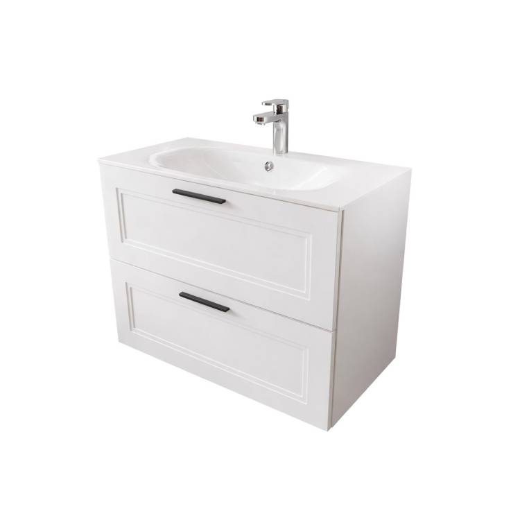 Тумба с раковиной Terminus Classik CLA10802900301O белый, 80x62