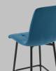 Стул полубарный Stool Group Одди AV 406N-Cdoc-08(PP) синий, велюр фото 7