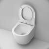Унитаз подвесной Am.Pm X-Joy C851900SC Aquaspin, безободковый, сиденье с микролифтом, глянцевый белый фото 7