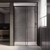 Душевая дверь в нишу Veconi Premium Trento PTD40-B-120-01-C4 профиль черный матовый, стекло прозрачное, 120x200 фото 2