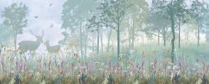 Бесшовные Eco обои Ortograf Flora 33681 Misty meadow Шелк OE-H