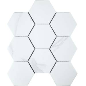 Мозаика Starmosaic Hex+Octagon+Triangolo PMFQ82223 Big Carrara Matt 25.6x29.5