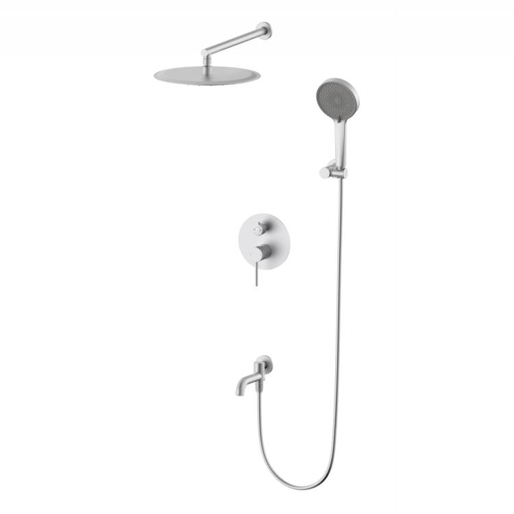 Душевой комплект Wonzon & Woghand Stick WW-88939017-BN встраиваемый, брашированный никель