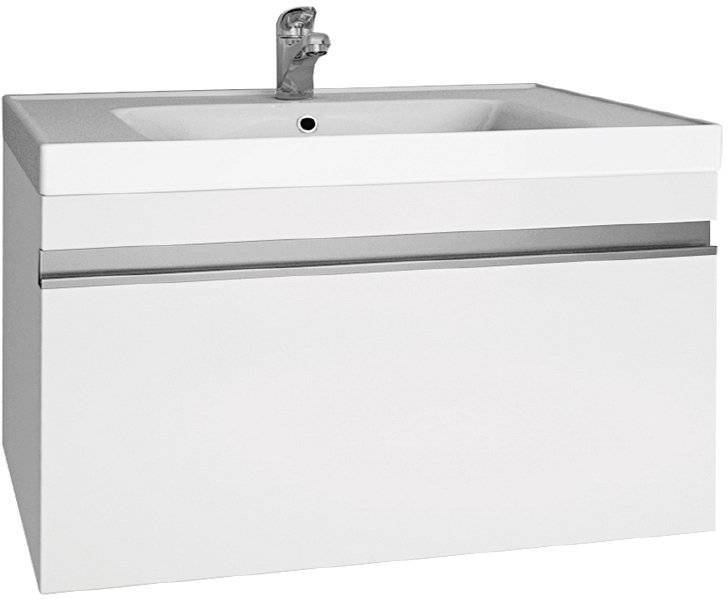 Тумба с раковиной Dreja Grace 60 белый глянец