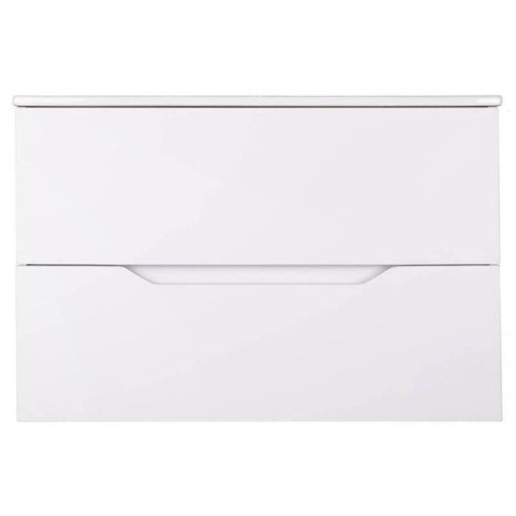 Тумба с раковиной Orange Line Li-80Tuw+Ra подвесная, белый матовый