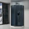 Душевой уголок Black&White S815 BG 815900G 90x90 Черный фото 2