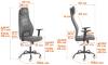 Кресло компьютерное Tetchair Aviator PLT metalBL 24682 серый, 29/W-12, флок, ткань фото 17