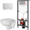 Комплект VitrA Uno 9773B003-7206 подвесной унитаз + инсталляция + кнопка фото 2