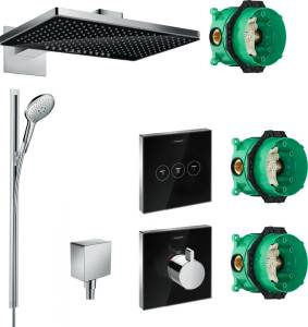 Душевой комплект Hansgrohe Rainmaker Select 460 (2 jet) 24005600 + 26626000 + 26455000 + 15734600 + 15736600