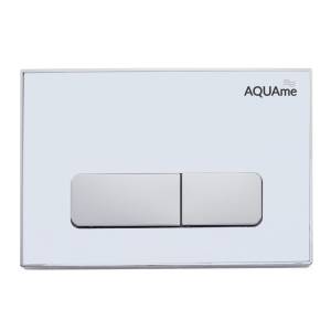 Кнопка смыва AQUAme AQM4104W акрил, белый